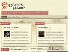 Tablet Screenshot of drakesflames.com